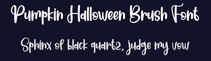 Pumpkin Halloween Brush Font by creativeletter — Script Handwritten Font — thumbnail 2