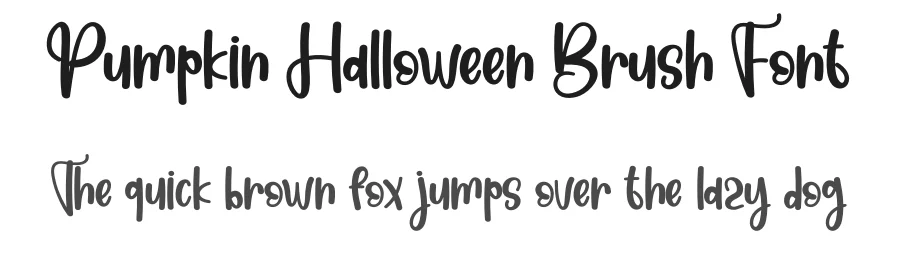 Pumpkin Halloween Brush Font by creativeletter — Script Handwritten Font