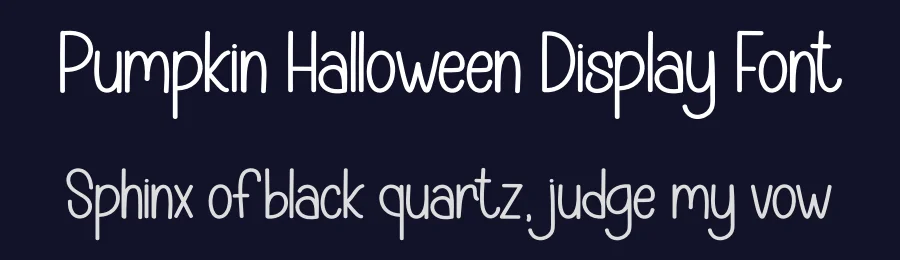 Pumpkin Halloween Display Font by creativeletter — Display Font — thumbnail 2