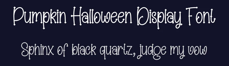 Pumpkin Halloween Display Font by creativeletter — Display Font — thumbnail 2