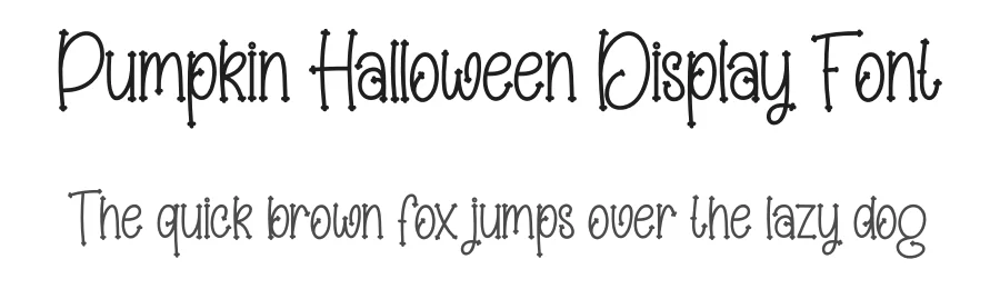 Pumpkin Halloween Display Font by creativeletter — Display Font