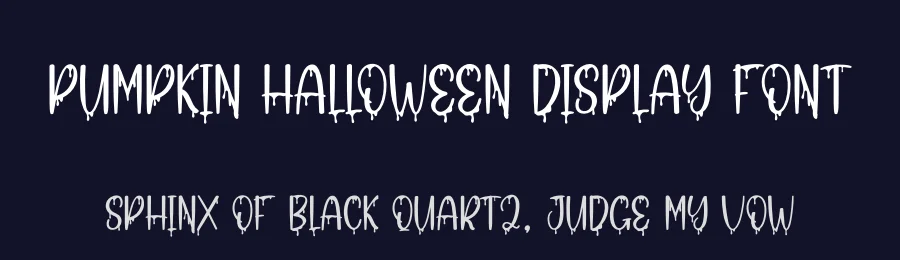 Pumpkin Halloween Display Font by andikastudio — Display Font — thumbnail 2