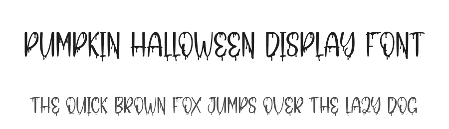 Pumpkin Halloween Display Font by andikastudio — Display Font