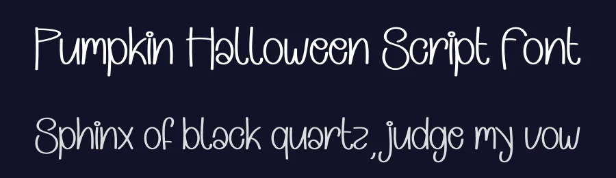 Pumpkin Halloween Script Font by creativeletter — Display Font — thumbnail 2