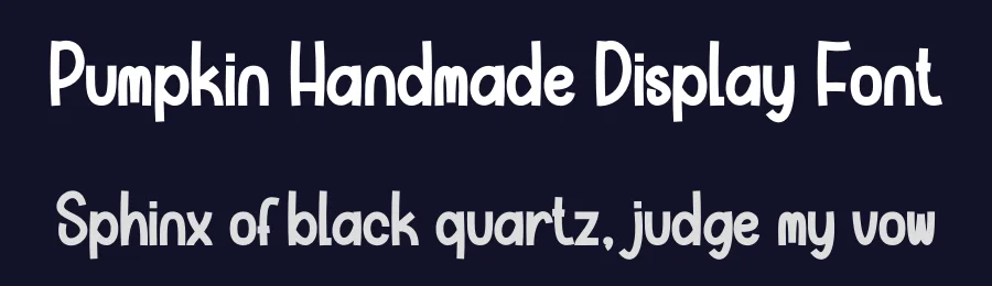 Pumpkin Handmade Display Font by creativeletter — Display Font — thumbnail 2