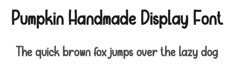 Pumpkin Handmade Display Font by creativeletter — Display Font