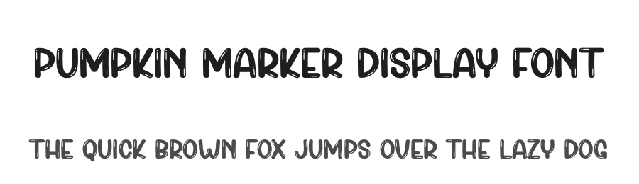 Pumpkin Marker Display Font by creativeletter — Display Font