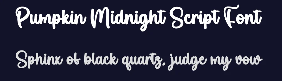 Pumpkin Midnight Script Font by creativeletter — Script Handwritten Font — thumbnail 2