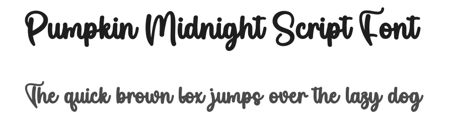 Pumpkin Midnight Script Font by creativeletter — Script Handwritten Font