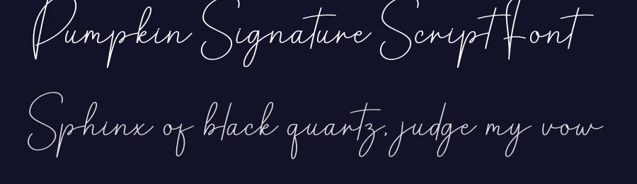 Pumpkin Signature Script Font by creativeletter — Script Handwritten Font — thumbnail 2