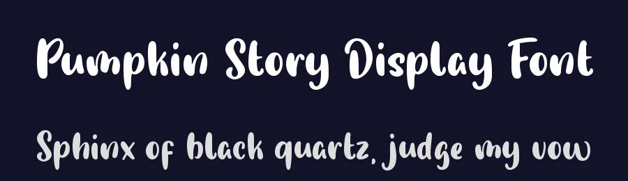 Pumpkin Story Display Font by Sronstudio — Display Font — thumbnail 2