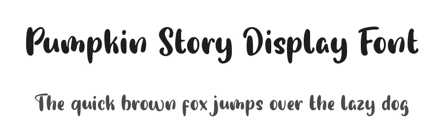 Pumpkin Story Display Font by Sronstudio — Display Font