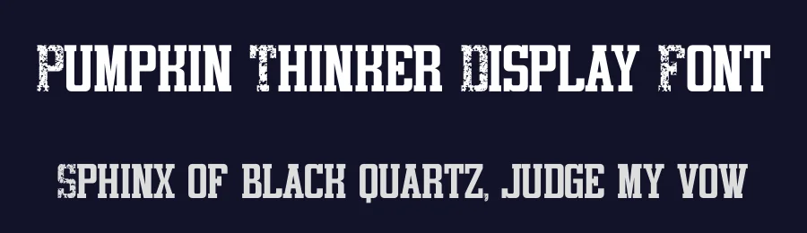 Pumpkin Thinker Display Font by Funtype — Display Font — thumbnail 2