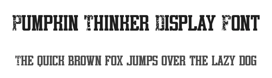 Pumpkin Thinker Display Font by Funtype — Display Font