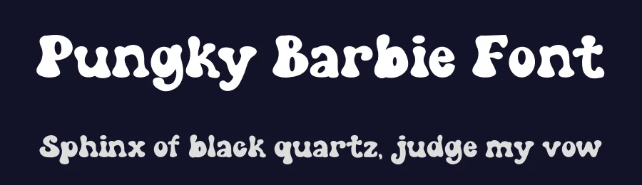 Pungky Barbie Font by Almairatype — Display Font — thumbnail 2