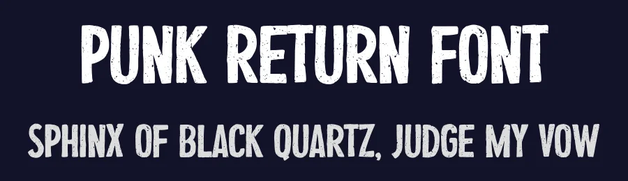 Punk Return Font by Artnivora Studio — Display Font — thumbnail 2