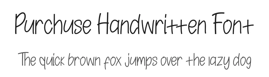Purchuse Handwritten Font by kumsstudio — Script Handwritten Font