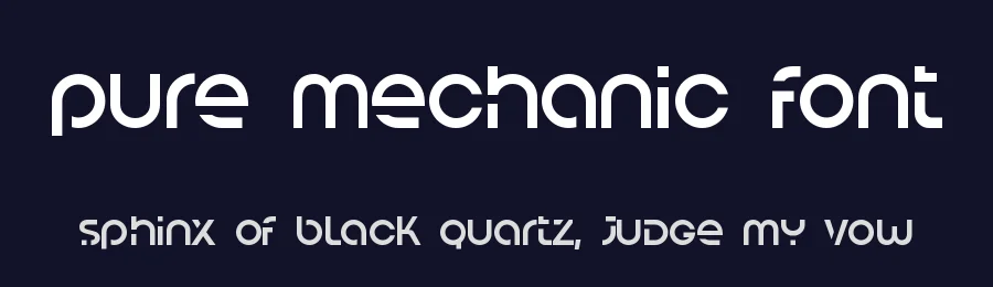 Pure Mechanic Font by UICreative — Display Font — thumbnail 2