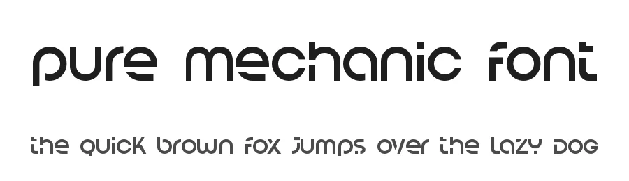 Pure Mechanic Font by UICreative — Display Font