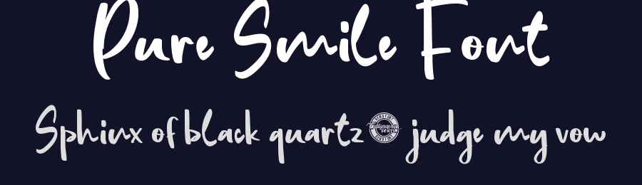 Pure Smile Font by CalligraphyFonts.net — Script Handwritten Font — thumbnail 2