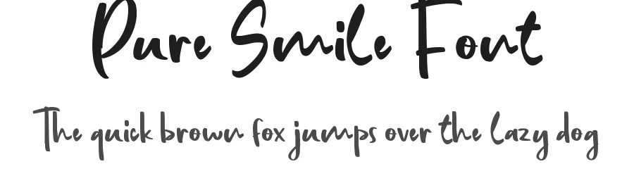 Pure Smile Font by CalligraphyFonts.net — Script Handwritten Font