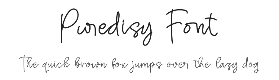 Puredisy Font by letterenastudios — Script Handwritten Font