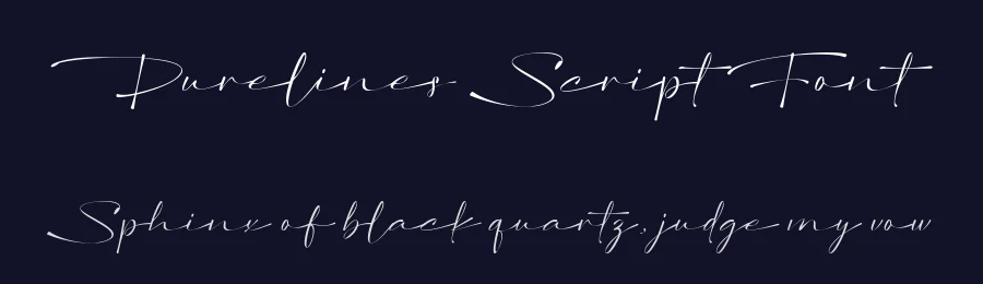 Purelines Script Font by Fikryal Studio — Script Handwritten Font — thumbnail 2