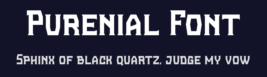Purenial Font by madeDeduk — Display Font — thumbnail 2