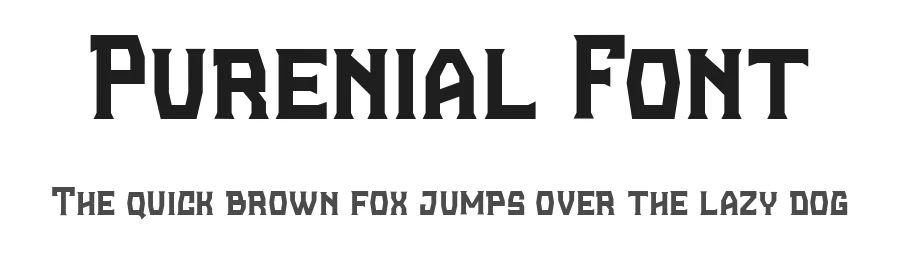 Purenial Font by madeDeduk — Display Font