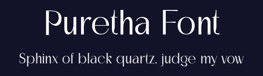 Puretha Font by hyperactype — Display Font — thumbnail 2