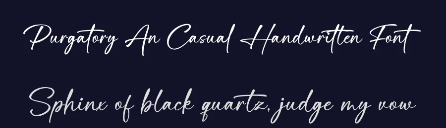 Purgatory An Casual Handwritten Font by Basnistudio — Script Handwritten Font — thumbnail 2