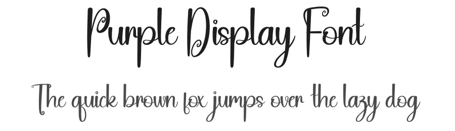 Purple Display Font by andikastudio — Script Handwritten Font