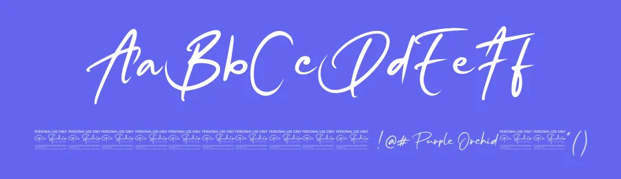 Purple Orchid Font by GDcreative — Script Handwritten Font — thumbnail 3