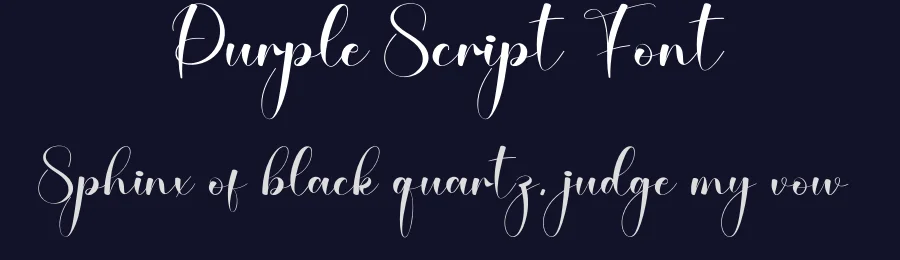 Purple Script Font by creativeletter — Script Handwritten Font — thumbnail 2