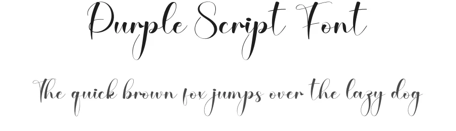 Purple Script Font by creativeletter — Script Handwritten Font
