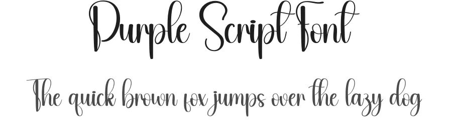 Purple Script Font by andikastudio — Script Handwritten Font
