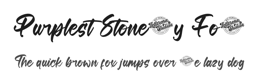 Purplest Stonelly Font by letterenastudios — Script Handwritten Font