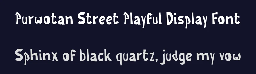 Purwotan Street Playful Display Font by Mei Suseno — Display Font — thumbnail 2