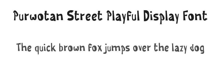 Purwotan Street Playful Display Font by Mei Suseno — Display Font