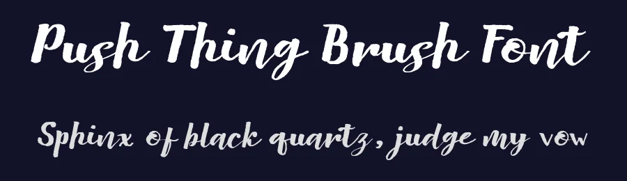 Push Thing Brush Font by stripesstudio — Script Handwritten Font — thumbnail 2
