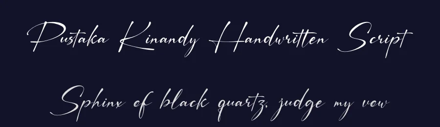 Pustaka Kinandy Handwritten Script by Gracetype Studio — Script Handwritten Font — thumbnail 2
