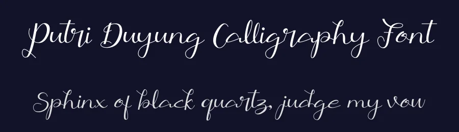 Putri Duyung Calligraphy Font by letterenastudios — Script Handwritten Font — thumbnail 2
