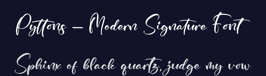 Pyttons – Modern Signature Font by glorytype — Script Handwritten Font — thumbnail 2
