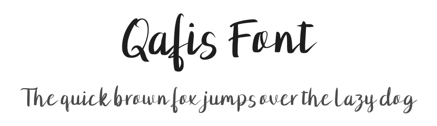 Qafis Font by khalwastudio — Script Handwritten Font