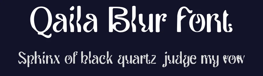 Qaila Blur Font by craftsupplyco — Display Font — thumbnail 2