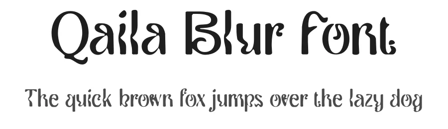 Qaila Blur Font by craftsupplyco — Display Font