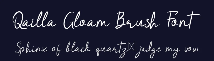 Qailla Gloam Brush Font by edricstudio — Script Handwritten Font — thumbnail 2