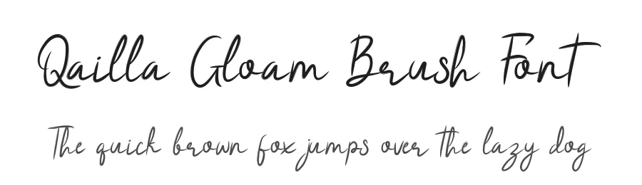 Qailla Gloam Brush Font by edricstudio — Script Handwritten Font