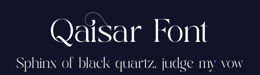 Qaisar Font by timelesstype.co — Display Font — thumbnail 2