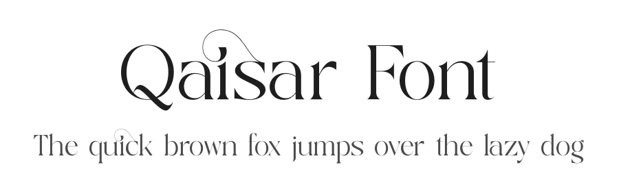 Qaisar Font by timelesstype.co — Display Font